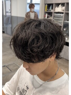 ノイセル 西本町(Noisyle) 大流行☆シャドウパーマショートウルフメンズマッシュ