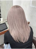 ミルクティーピンク/髪質改善/ダブルカラー/ケアブリーチ/韓国