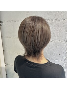 リュネッツ あざみ野店(lunettes) 【白髪ぼかし】ハイライトグレージュ×ボブウルフ