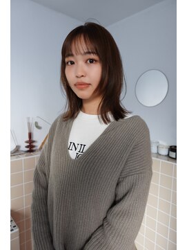 ネルケ 立川(nelke) フェイスレイヤーニュアンスボブ_ショートカット_20代30代