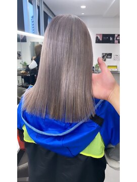 キング 枚方店(K!ng) 縮毛矯正髪質改善ハイライトレイヤーカット枚方美容室エクステ