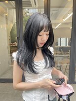 フラム 渋谷(flamme)&nbsp;ブルーブラック×レイヤースタイル