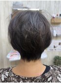 メリハリのある大人丸みショート