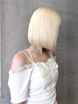 イデア(idea) ぱつっとボブ/切りっぱなし/ボブ/ケアブリーチ