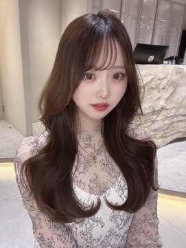 ロンドメリア 天神大名店(Lond Melia) イメチェンヘアスタイル美髪のススメワイドバングブルーブラック