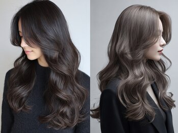 ノイエ 原宿 北参道(NoIE)の写真/【原宿/北参道5分】ダメージを最小限に抑えた髪質改善カラーで潤う艶髪へ♪[レイヤーカット/ボブ/髪質改善]