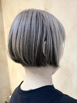 オリーブグレー/グレージュ/白髪ぼかしのアンブレラ