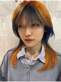 ハイトーン/ダブルカラー/大人ガーリー/ダークアッシュ/似合わせ