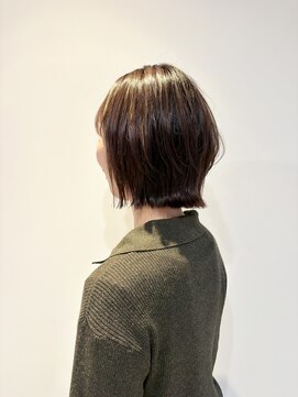 ケークリエイティブコード(K creative COrDE) 透け感ショコラのくびれミニボブ