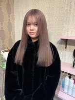 アクシス 栄店(`AXIS)&nbsp;奈川/ワンホンレイヤー/ミルクティーブロンド/ダークブルー/栄