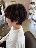 シャンプーボーイ 佐賀(SHAMPOO BOY)&nbsp;ナチュラル白髪ぼかしショート【控えめトーン】