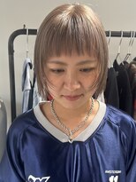 アワイ 池袋 椎名町店(awai)&nbsp;フェイスレイヤー/ボブ/ハイトーン/ブリーチ/ベージュ/バング