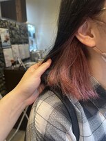 グリンプス(Glimpse)&nbsp;チラッと見せるアクセント♪ピンクのインナーカラー×美髪ボブ