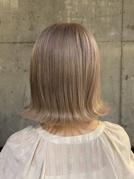 エヴァー(ever) 切りっぱなしボブ☆ミルクティーベージュ☆