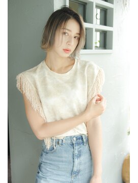 サンズ(SUNS) 門前仲町《SUNS》20代30代40代　切りっぱなしボブ　前髪なし