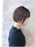 【ミニボブ】ツヤ髪ストレートボブ 30代40代50代/大人ボブ/暗髪