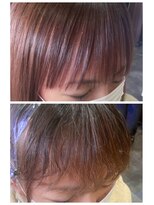 サラジュ 仁川店(SARAJU) 酸性ストレート（前髪）ビフォーアフター