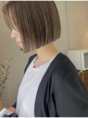 シンプル切りっぱなしボブ☆20代30代40代大人かわいい