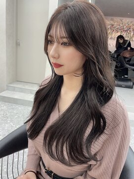 ロンド マーレ 天神大名店(Lond mare) 韓国くびれヘア/フェミニンロング/韓国ヘア/チェリーブラウン