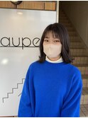 ダークグレージュボブ