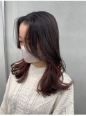 くびれヘア×インナーカラー
