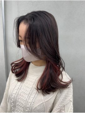 イオ ティラベント 鳳店(io tiravento) くびれヘア×インナーカラー