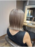 【外ハネボブ/ブリーチ/ベージュ/恵比寿/20代/30代/40代/50代】