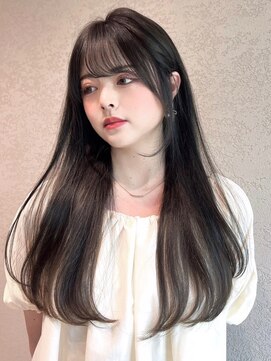 ロンド アンブル 四条烏丸(Lond ambre) 【Lond ambre】五島巨幹 レイヤーロング/アッシュカラー/前髪