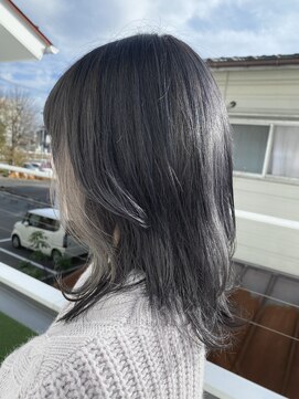 アフターニュース 新潟(afternews) イヤリングカラー/グレーシルバー/パープル