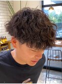 【farfara】メンズ/スパイラルパーマ（問屋町テラス）平松　伸一