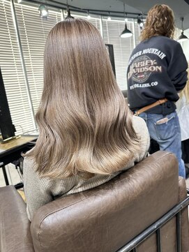 アルカナ 明治神宮前原宿(ARCANA) 切りっぱなしボブ エアリーロング 美髪 ピンクブラウン