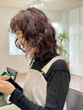 パンマ(Pamma) 【pamma】ミディアムくるっとパーマ