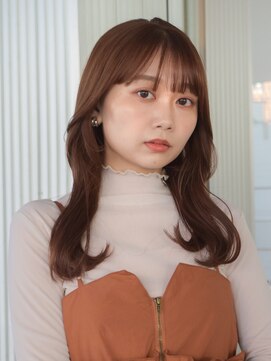 ガーデンヨコハマエスト(GARDEN YOKOHAMA est) ミディアム セミディ シアーカラー ブラウンベージュ