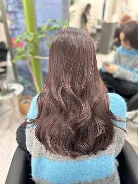 アルドーレ(Ardore) ☆ブリーチなしWカラーでほんのりピンクブラウンカラー