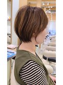 ショートボブ　