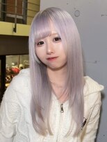 ドットハリス(.Hallis)&nbsp;レイヤーカット/ホワイトカラー/髪質改善/ホワイトシルバー