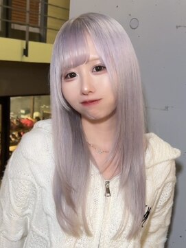 ドットハリス(.Hallis) レイヤーカット/ホワイトカラー/髪質改善/ホワイトシルバー