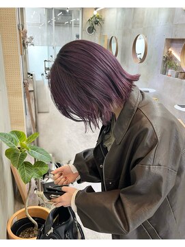 ソルトウォーター(SALT WATER) ピンクラベンダー/ブリーチあり/恵比寿/代官山