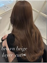 マーシュ 梅田(marshu)&nbsp;吉岡Style/brownbeige/韓国ヘア