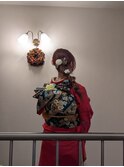 成人式卒業式着付け和服ヘアセット編み下ろし＊10代20代