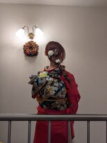 ナンバーエイト(number eight)&nbsp;成人式卒業式着付け和服ヘアセット編み下ろし＊10代20代