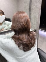 エースヘアー(A.hair)&nbsp;ピンクブラウン/レイヤーカット/髪質改善トリートメント