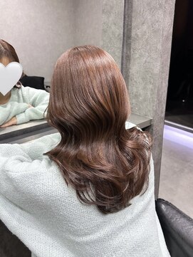 エースヘアー(A.hair) ピンクブラウン/レイヤーカット/髪質改善トリートメント