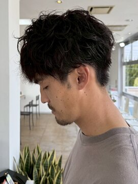 アトリーチェ 昭和店(ATTRICE) 甲府昭和町波巻きスパイラルパーマツイストパーマメンズマッシュ