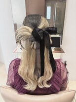 ビオラバイフーガ 綱島(Viola by FUGA)&nbsp;カチモリハーフアップ結婚式お呼ばれヘア＊＊10代20代30代