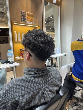 ルースト 渋谷店(ROOST) ［渋めでオシャレに］短髪ピンパーマ