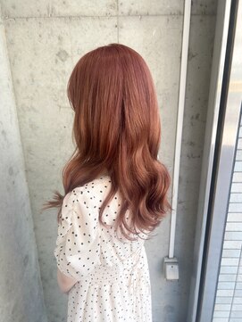 キャンバスアニュー 川崎(canvas anew.) 柔らかピンクベージュ　ブリーチ一回