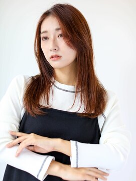 ガリカ 渋谷(Gallica) 顔まわりカットと柔らかワンカラーナチュラルブラウン