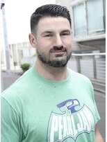 ジジバイワースホワイル(jiji by WORTH WHILE) 刈り上げセンターパートサーフカールフェザーパーママレットヘア