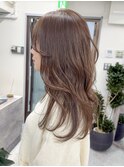 ベージュ×レイヤーカット［スタイリストHONOKA］